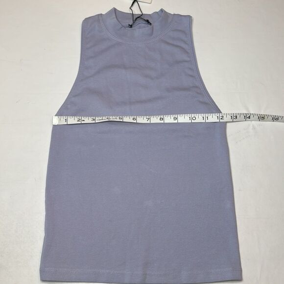 Zara Mini Mock Neck Sleeveless Top, Size Small NWT - Picture 2 of 6